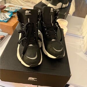 Sorel Men's Black and White Sneakers